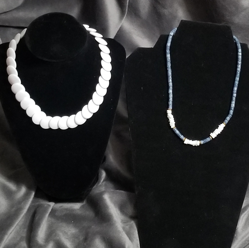 2 Pc Retro 80s/90s Necklace Bundle